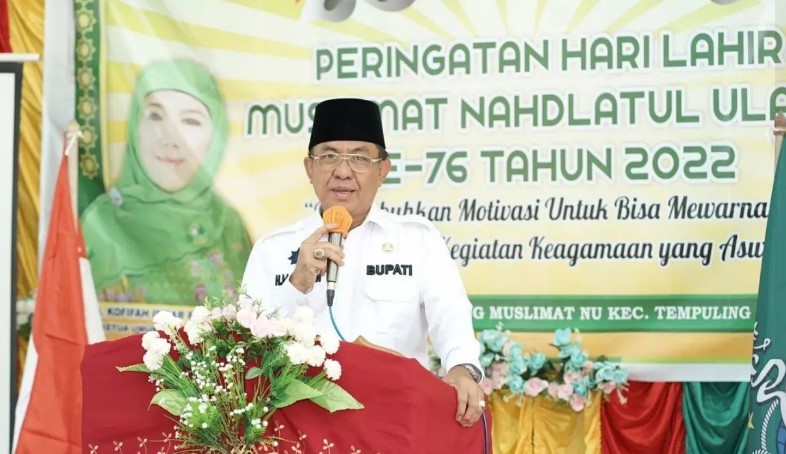 Bupati Inhil Hadiri Peringatan Hari Lahir Muslimat NU ke- 76 di Tempuling 