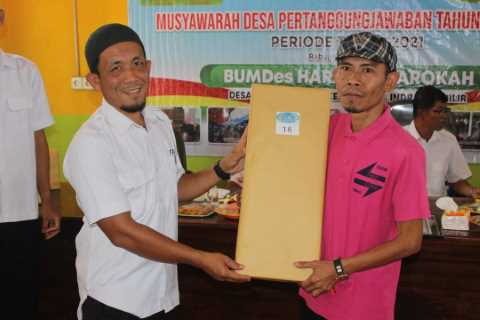 MDPT 2021, BUMDesa Harapan Barokah Desa Pekan Tua Sumbang PAD 20 Juta