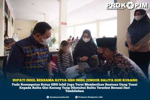 Kepedulian Bupati Inhil bersama Ketua GSH Inhil Jenguk Balita Gizi Kurang Asal Tembilahan di RS Arifin Achmad Pekanbaru