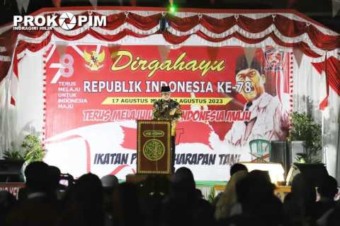 Puncak Gebyar Semarak HUT Ke-78 RI di Kelurahan Harapan Tani Secara Resmi Ditutup Bupati Inhil 