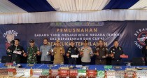 Bea Cukai Tembilahan Musnahkan BMMN Hasil Penindakan Kepabeanan & Cukai