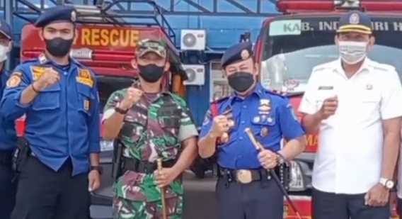 Kadis DPKP Inhil Sambut Kunjungan Dandim 0314/Inhil
