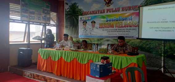 DP2KBP3A Inhil Taja Kegiatan Sosialisasi Hukum Keluarga Di Kecamatan Pulau Burung