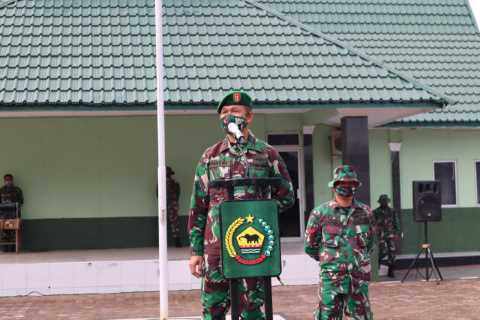 Laksanakan Upacara Penerimaan Anggota Baru, Ini Pesan Dandim 0314/Inhil