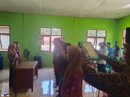 BPD Desa Talang Jangkang Lantik Panitia Pilkades