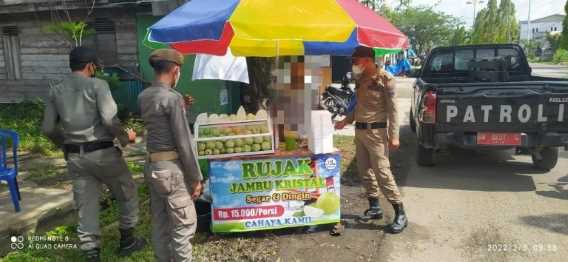 Satpol PP Inhil Tak Pernah Bosan Melakukan Pengawasan Terhadap PKL