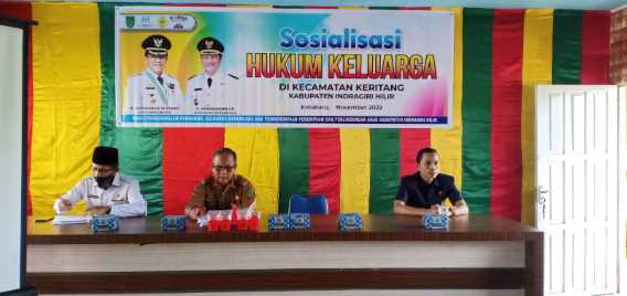 DP2KBP3A Inhil Laksanakan Sosialisasi Hukum Keluarga Di Kecamatan Keritang