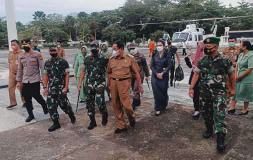 Satpol PP Inhil Lakukan Pengamanan Kunjungan Kerja Danrem 031/WB ke Inhil