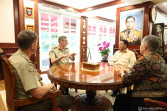 Menhan RI Prabowo Terima Kunjungan Panglima Angkatan Bersenjata Australia
