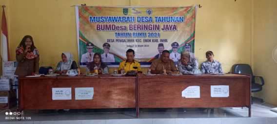 BUMDesa Beringin Jaya Laksanakan MDPT Tahun Buku 2021