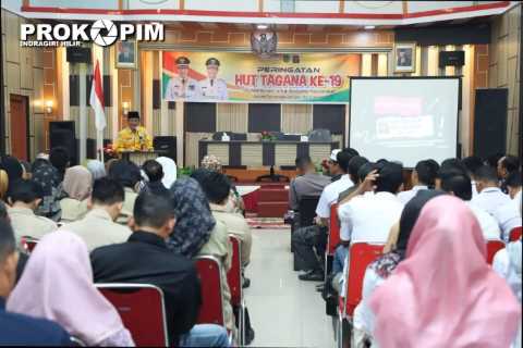 Bupati Inhil Buka Rakor & Evaluasi TKSK Sekaligus Hadiri Silaturahmi SDM PKH & HUT Tagana ke - 19 