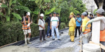 Gesa pengerjaan Semenisasi jalan, Pj.Bupati selalu Kontrol