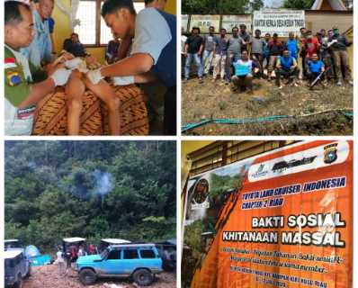 Aksi Baksos TLCI Chapter 2 Riau, Dipelosok Kampar Kiri