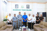 Kajati Maluku Agoes SP Menerima Kunjungan Audiensi Kepala Kantor Zona Bakamla Timur