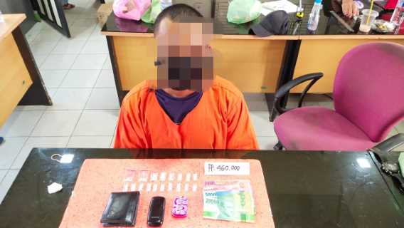 Sering Transaksi Narkoba, Seorang Pria Inhil Dibekuk Petugas