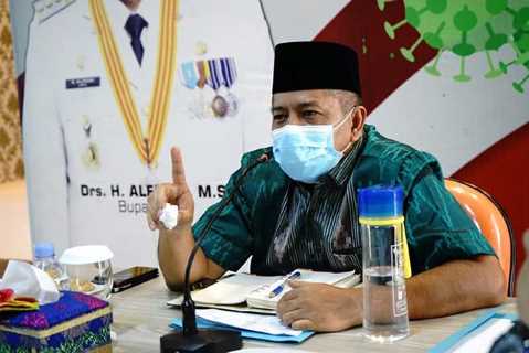Bupati Alfedri Ajak Warga Patuhi Protokol Kesehatan
