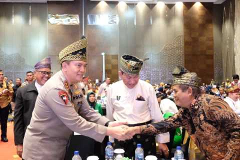 Polda Riau Hadiri Deklarasi Pemilu Damai 2024 