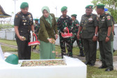 Peringati Hari Juang TNI AD, Kodim 0314/Inhil Ziarah dan Tabur Bunga di TMP Yudha Bhakti