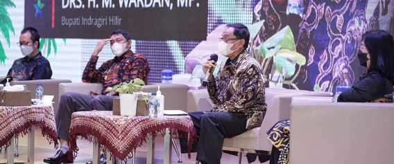 Harkitnas 2021, Bupati Inhil Jadi Pembicara Dialog Nasional Perkelapaan