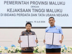 KEJATI MALUKU TANDATANGANI PERJANJIAN KERJASAMA  (MoU) DENGAN PEMPROV MALUKU