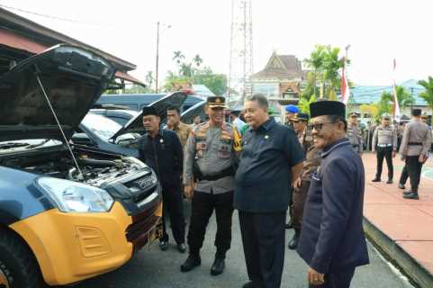 Bupati Wardan Hadiri Apel Gelar Pasukan Operasi Zebra Lancang Kuning 2023