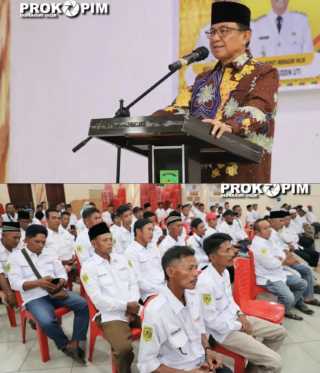 Bupati Inhil Buka Bimtek RT RW Desa Se-Kecamatan Kateman