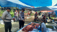 Jelang Ramadhan, Polres Inhil Monitor Kegiatan Pasar dan Harga Sembako