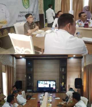 Bupati Wardan Ikuti Rakor Pengendalian Inflasi Daerah Secara Virtual