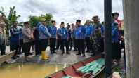 Al Haris Bersama Maulana dan Diza Sigap Tinjau Wilayah Terdampak Banjir