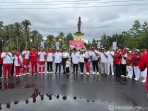Kajari dan Ketua IAD SBB Ikuti Senam Bersama dalam Pencanangan Lomba HUT ke-80