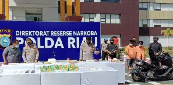 Polda Riau Gagalkan Pengiriman 19 Kg Shabu Ke Lubuk Linggau Sumsel