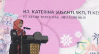 Bersempena Milad Inhil Ke-59, Pembina DEKRANASDA Hj.Katerina Susanti Herman Bertindak Selaku Juri Dalam lomba Fashion Show