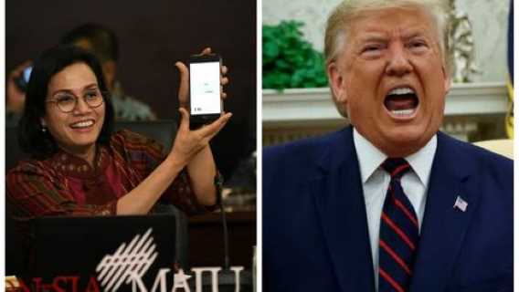 Sri Mulyani Bakal Pajaki facebook, Netflix Hingga Zoom, Presiden Trump Ngamuk  