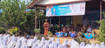 Diikuti Para Siswi, Dinkes Inhil Bersama Lakukan Pencanangan Gerakan Aksi Bergizi di SMAN 1 Tembilahan Hulu