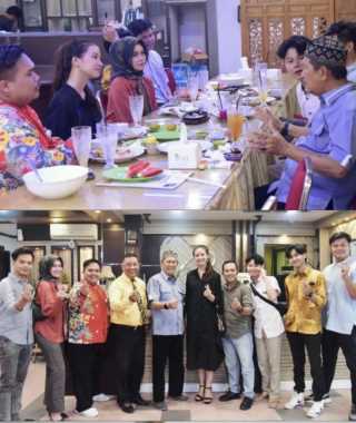 Runner UP Putri Pariwisata Tahun 2023 Disambut Makan Siang oleh Wabup Inhil Saat Tiba di Tanah Kelahiran