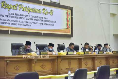 Wabup H.Syamsuddin Uti Hadiri Rapat Paripurna Penyampaian Pandangan Umum Fraksi
