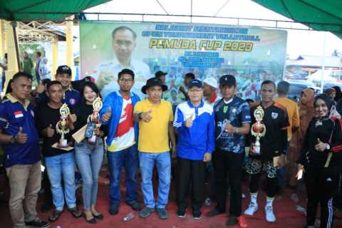 Disporabudpar Inhil Hadiri Penutupan Turnamen Volley Ball di GAS