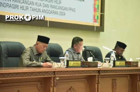 Wabup Inhil Hadiri Rapat Paripurna ke-10 Masa Persidangan II 