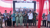 Wagub Sani Hadiri Kegiatan Gerakan Ketahanan Pangan Nasional  Jajaran TNI Tahun 2023