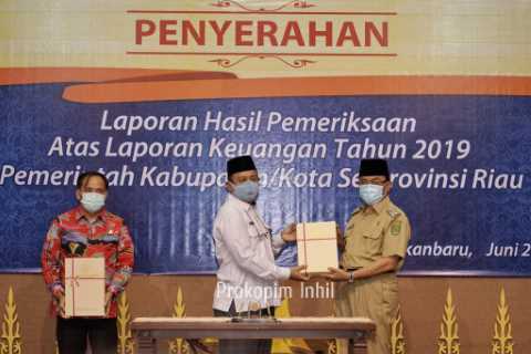 Empat Kali berturut-turut, Inhil Raih WTP dari BPK Perwakilan Riau