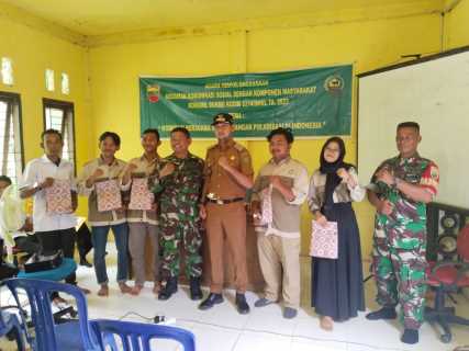 Danramil Gelar Wasbang di Desa Lubuk Besar