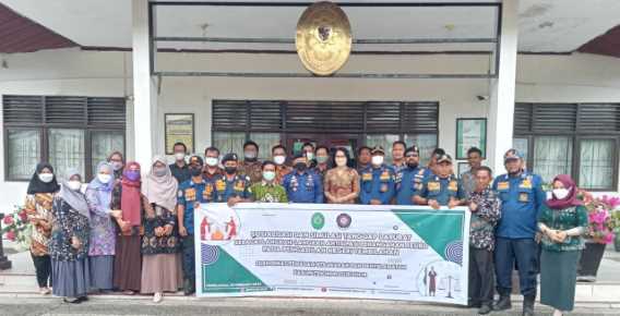 Sosialisasi dan Simulasi Tangani Darurat Kebakaran, Pengadilan Negeri Datangkan Damkar Inhil