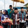 Seloko Adat Iringi Kedatangan Gubernur Al Haris dan Wakilnya Abdullah Sani