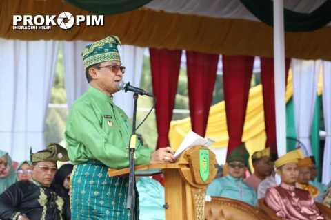 Resmi Dimulai, Bupati HM Wardan Lepas Pawai Ta’aruf MTQ ke-53 Inhil 