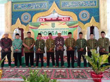 Tingkatkan Prestasi, Santriwan/Wati ini Ikuti PORSADIN Tingkat Kecamatan Reteh