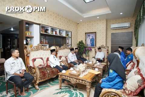 Bupati Wardan Sambut Kunjungan PC PMII Inhil