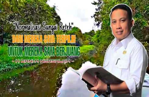 Sungai Reteh Dinormalisasi Tahun ini, Tokoh Masyarakat Puji Kinerja Dani M Nursalam