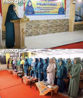 Ketua TP PKK Inhil Lantikan Ketua TP PKK Kecamatan Tempuling