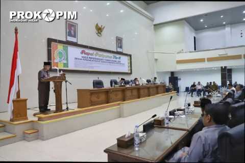 Bupati Wardan Hadiri Rapat Paripurna Ke-II DPRD Inhil 