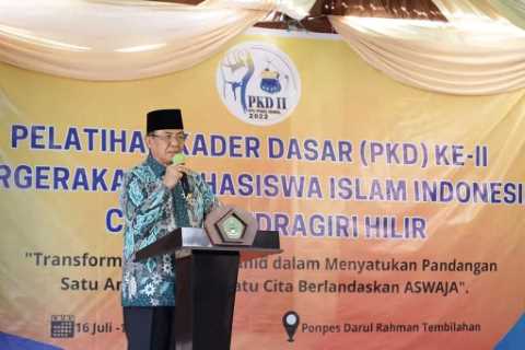 Bupati Inhil Buka Pelatihan Kader Dasar II PC PMII Inhil